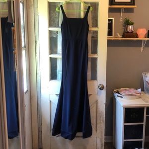 Navy blue prom dress